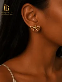 18k Gold Earring C – Image 1