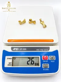 18k Gold Pendant and Earrings Set 2.6g – Image 3