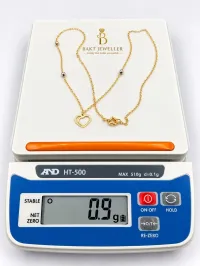 18K Gold Necklace 0.9g – Image 2
