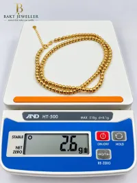 18K Gold Ball Necklace – 2.6g