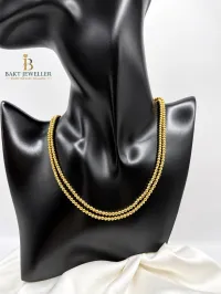 18K Gold Ball Necklace – Image 1