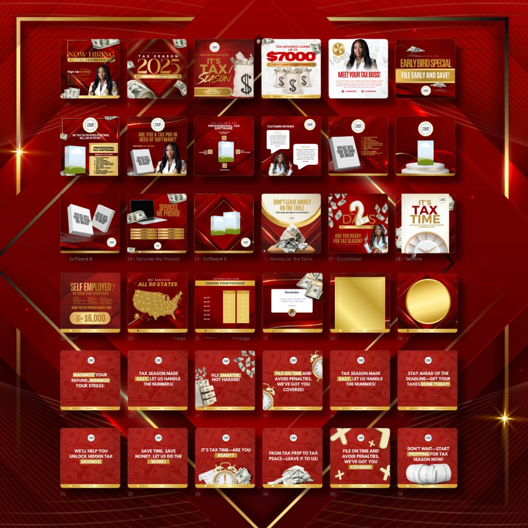 Red Luxe Content Kit – Image 1