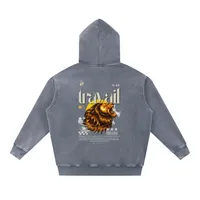 "TRAVAIL" V2 | Snow Washed Oversize Hoodie – Image 4