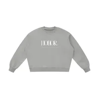 "HONOR" V2 | Boxy Vintage Washed Sweatshirt – Light Gray, Small