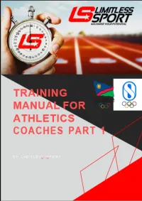 Training Manual Athletic Coaches Part 1 – Image 1
