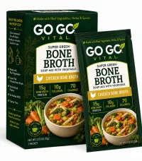 Go Go Vital™ Chicken Bone Broth & Vegetable Soup  Ready-To-Mix Pack – Image 1