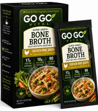  Go Go Vital™ Beef Bone Broth & Vegetable Soup  Ready-To-Mix Pack – Image 1