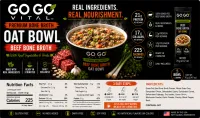 Combo Oak Meal Beef & Chicken Bone Broth with Vegetables Bowl – Image 2