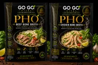  Combo Pho Chicken & Beef Bone Broth with Vegetables Packet – Image 1