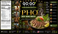  Combo Pho Beef & Chicken Bone Broth with Vegetables Bowl – Image 3