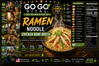Ramen Chicken Bone Broth with Vegetables Packet – Image 2