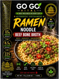 Ramen Beef Bone Broth with Vegetables Packet – Image 1