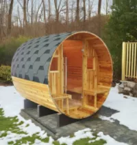 Aurora 2-4 Person Traditional Barrel Sauna – Image 2