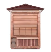 Waverly 3-Person Outdoor Traditional Sauna With Harvia Heater – Image 5