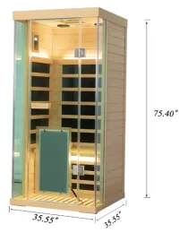 Wizzisaunas S01 1 Person Infrared Sauna Low EMF – Image 5
