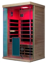 Wizzisaunas S02 2 Person Infrared Sauna Low EMF – Image 1