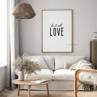 Cuadro Tipográfico Do It With Love – Estilo Minimalista – Image 2