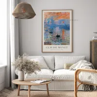 Cuadro Claude Monet Impression Sunrise 1872 – Arte Impresionista – Imagen 2
