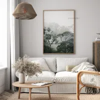 Cuadro Fotográfico Selva Tropical y Neblina – Estilo Bosque Nublado – Imagen 2