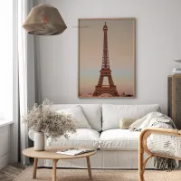 Cuadro Torre Eiffel París – Estilo Atardecer Burgundy – Image 2