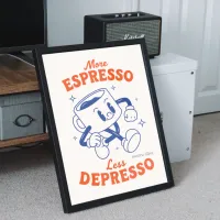 Cuadro More Espresso – Estilo Ilustración Gráfica Retro – Image 2