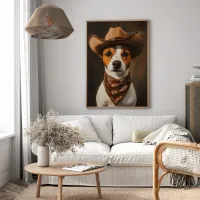 Cuadro Jack Russell Cowboy – Estilo Retrato Óleo – Image 2