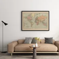 Cuadro Mapamundi Antiguo – Estilo Cartografía Clásica – Image 2