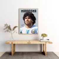 Cuadro Diego Maradona Argentinian Star – Estilo Pop Ilustrado – Imagen 2