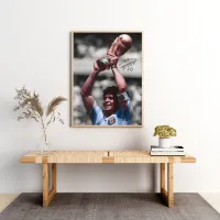 Cuadro Diego Maradona Campeón – Estilo Color Selectivo – Image 2