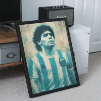 Cuadro Diego Maradona Mirada – Estilo Textura Urbana – Image 2