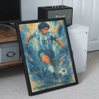Cuadro Diego Maradona Impresionista – Estilo Óleo Dinámico – Image 2