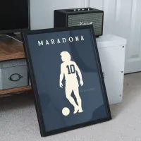 Cuadro Diego Maradona Minimalist – Estilo Silueta Atemporal – Image 2