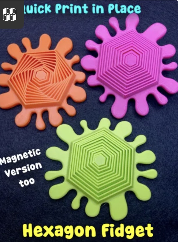 Magnetic Hex & Splat Fidgets – 20 Pack