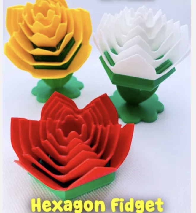 Rose Spinner Fidget – 20 Pack