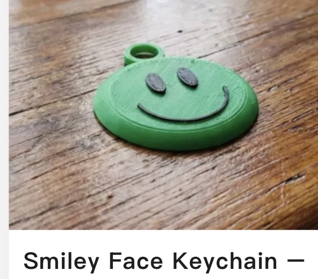 Smiley Face Backpack Charm – Image 1