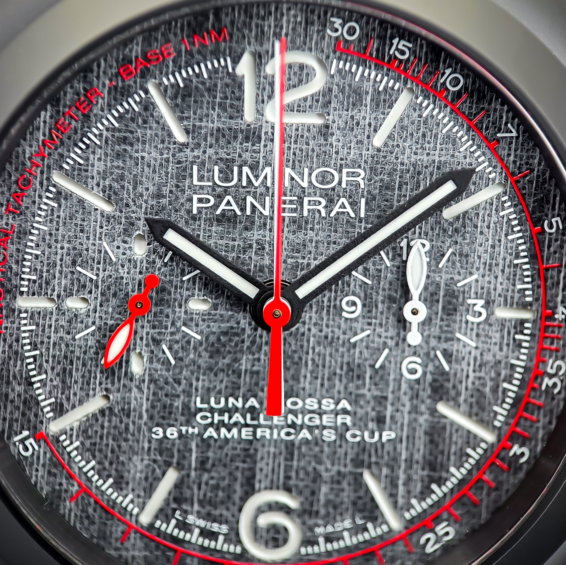 PANERAI LUMINOR LUNA ROSSA CHRONO FLYBACK | REF. PAM01037 | 44MM | GREY DIAL | FULL SET – Image 14