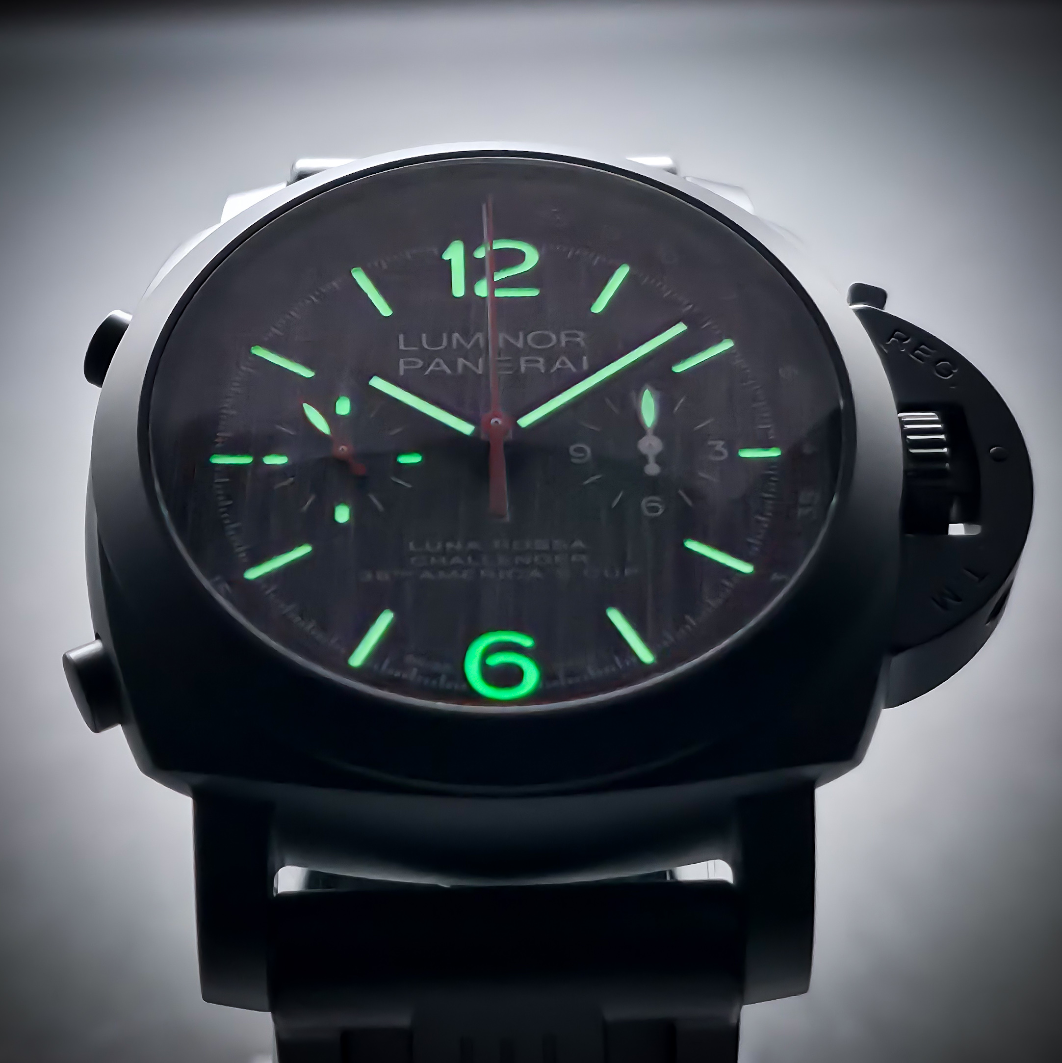 PANERAI LUMINOR LUNA ROSSA CHRONO FLYBACK | REF. PAM01037 | 44MM | GREY DIAL | FULL SET – Image 20