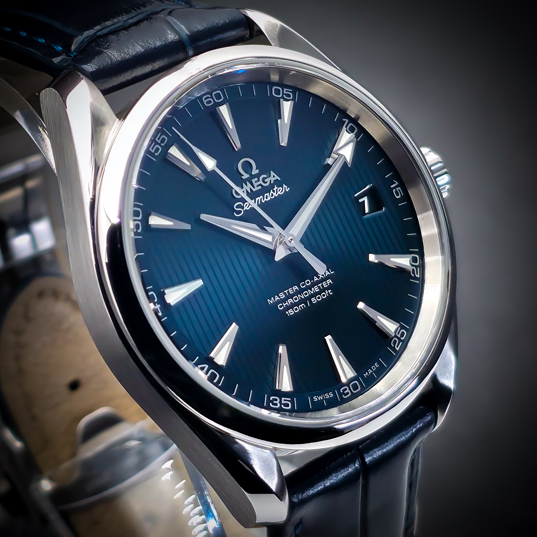 OMEGA SEAMASTER AQUA TERRA | REF. 231.13.42.21.03.001 | BLUE DIAL | BOX & CARD – Image 7