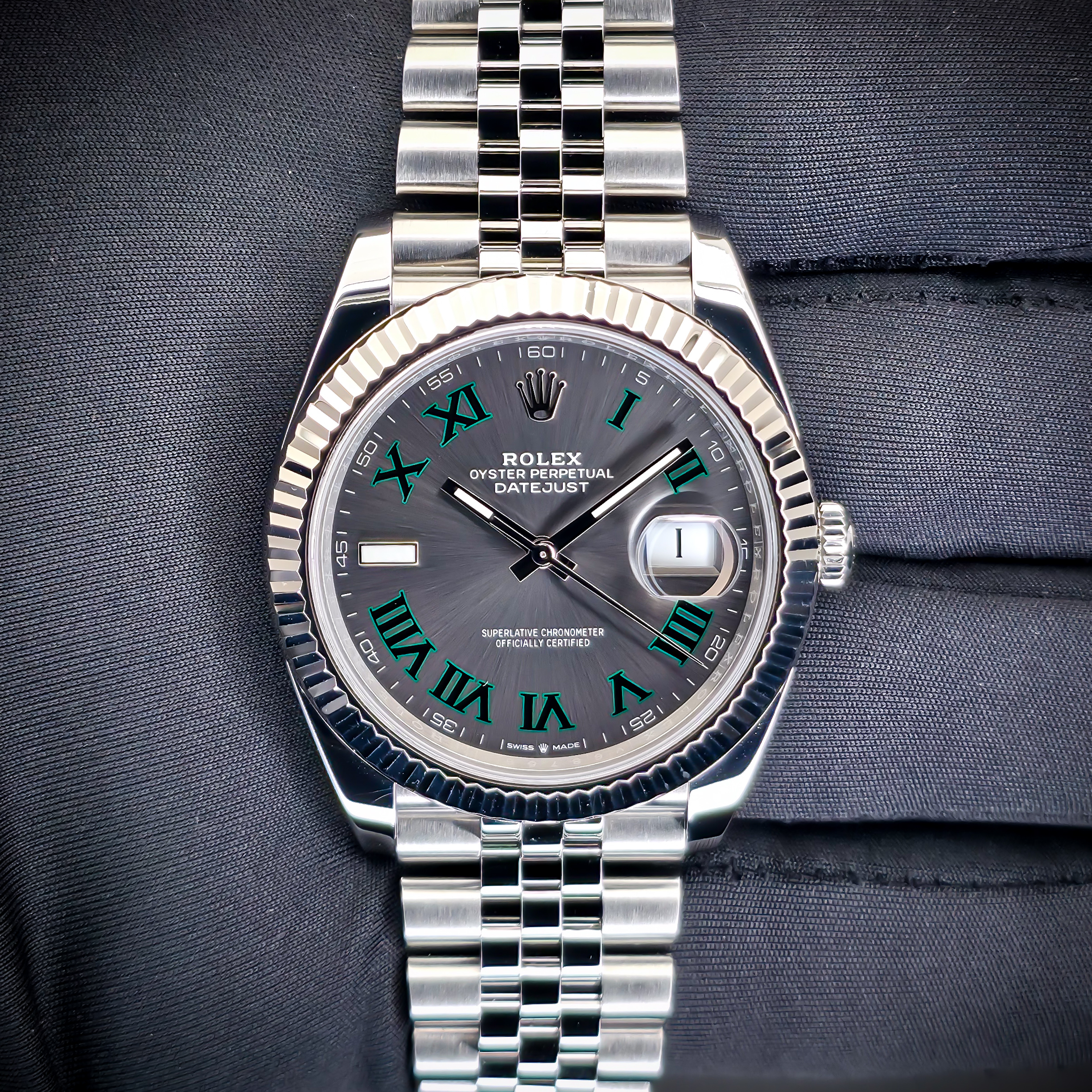 ROLEX DATEJUST 41 “WIMBLEDON” | REF. 126334 | 41MM | GREY DIAL | 2023 | FULL SET – Image 3
