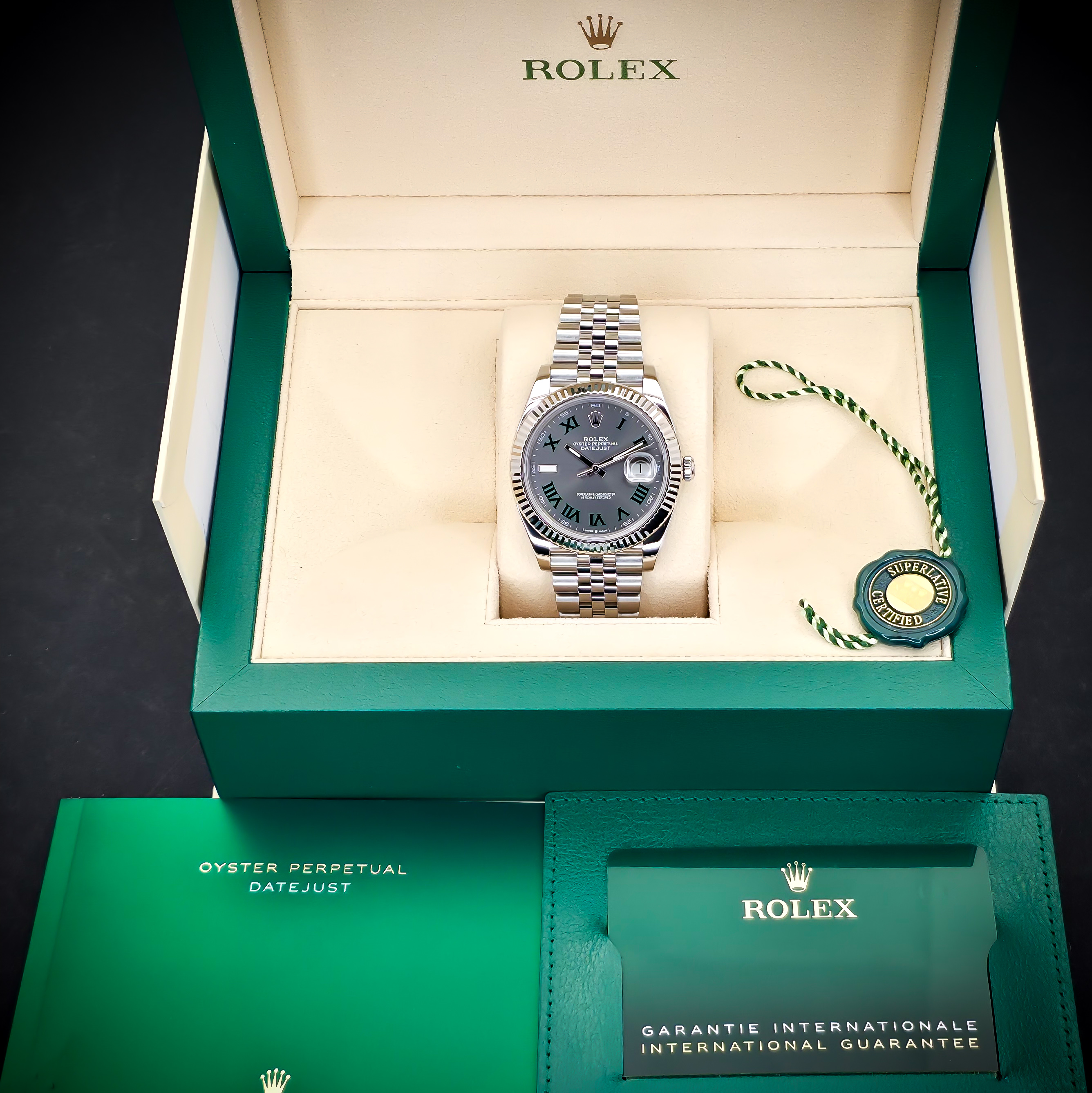 ROLEX DATEJUST 41 “WIMBLEDON” | REF. 126334 | 41MM | GREY DIAL | 2023 | FULL SET – Image 2