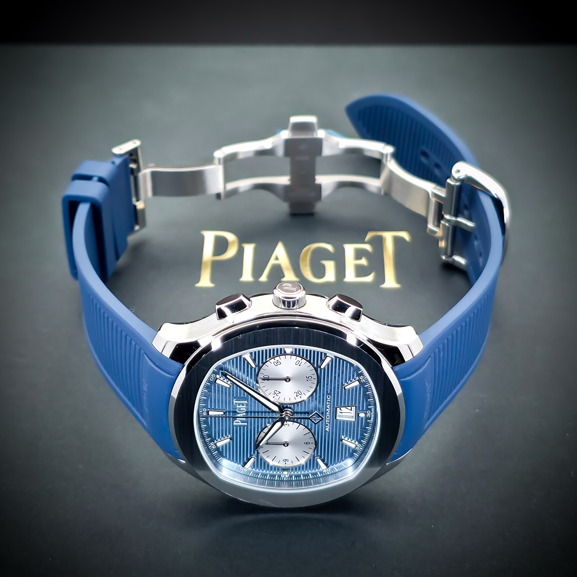 PIAGET POLO CHRONOGRAPH | REF. G0A48024 | 42 MM | BLUE DIAL | FULL SET | 2025 – Image 11