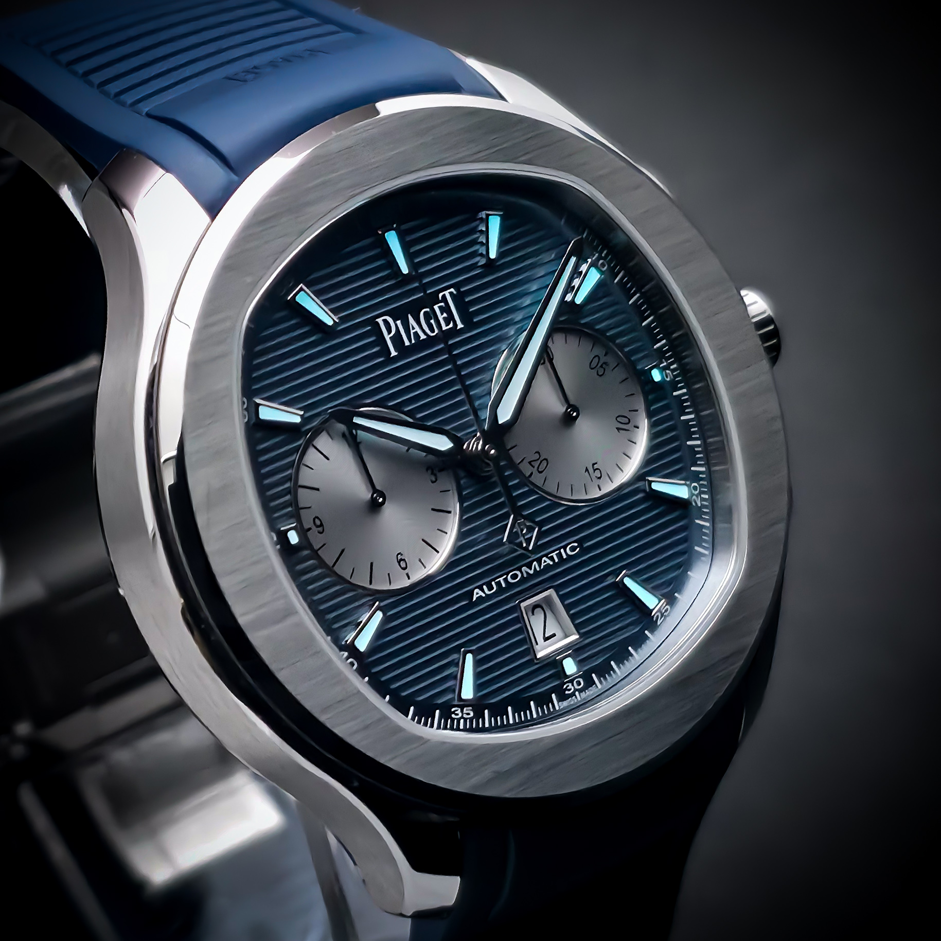 PIAGET POLO CHRONOGRAPH | REF. G0A48024 | 42 MM | BLUE DIAL | FULL SET | 2025 – Image 17