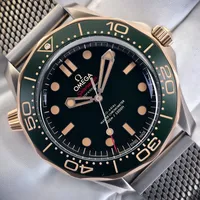 OMEGA SEAMASTER DIVER 300M TITANIUM & BRONZE GOLD | REF. 210.90.42.20.10.001 | GREEN DIAL | FULL SET – Image 1