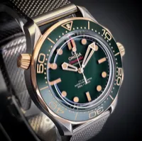 OMEGA SEAMASTER DIVER 300M TITANIUM & BRONZE GOLD | REF. 210.90.42.20.10.001 | GREEN DIAL | FULL SET – Image 9