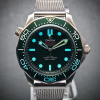 OMEGA SEAMASTER DIVER 300M TITANIUM & BRONZE GOLD | REF. 210.90.42.20.10.001 | GREEN DIAL | FULL SET – Image 12