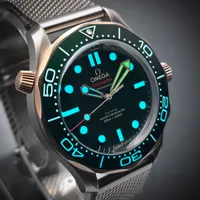 OMEGA SEAMASTER DIVER 300M TITANIUM & BRONZE GOLD | REF. 210.90.42.20.10.001 | GREEN DIAL | FULL SET – Image 14