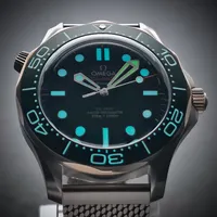 OMEGA SEAMASTER DIVER 300M TITANIUM & BRONZE GOLD | REF. 210.90.42.20.10.001 | GREEN DIAL | FULL SET – Image 15