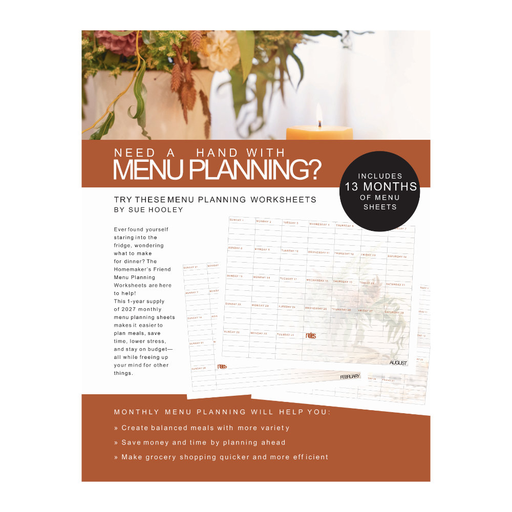 2027 Menu Planning Worksheets – Image 1