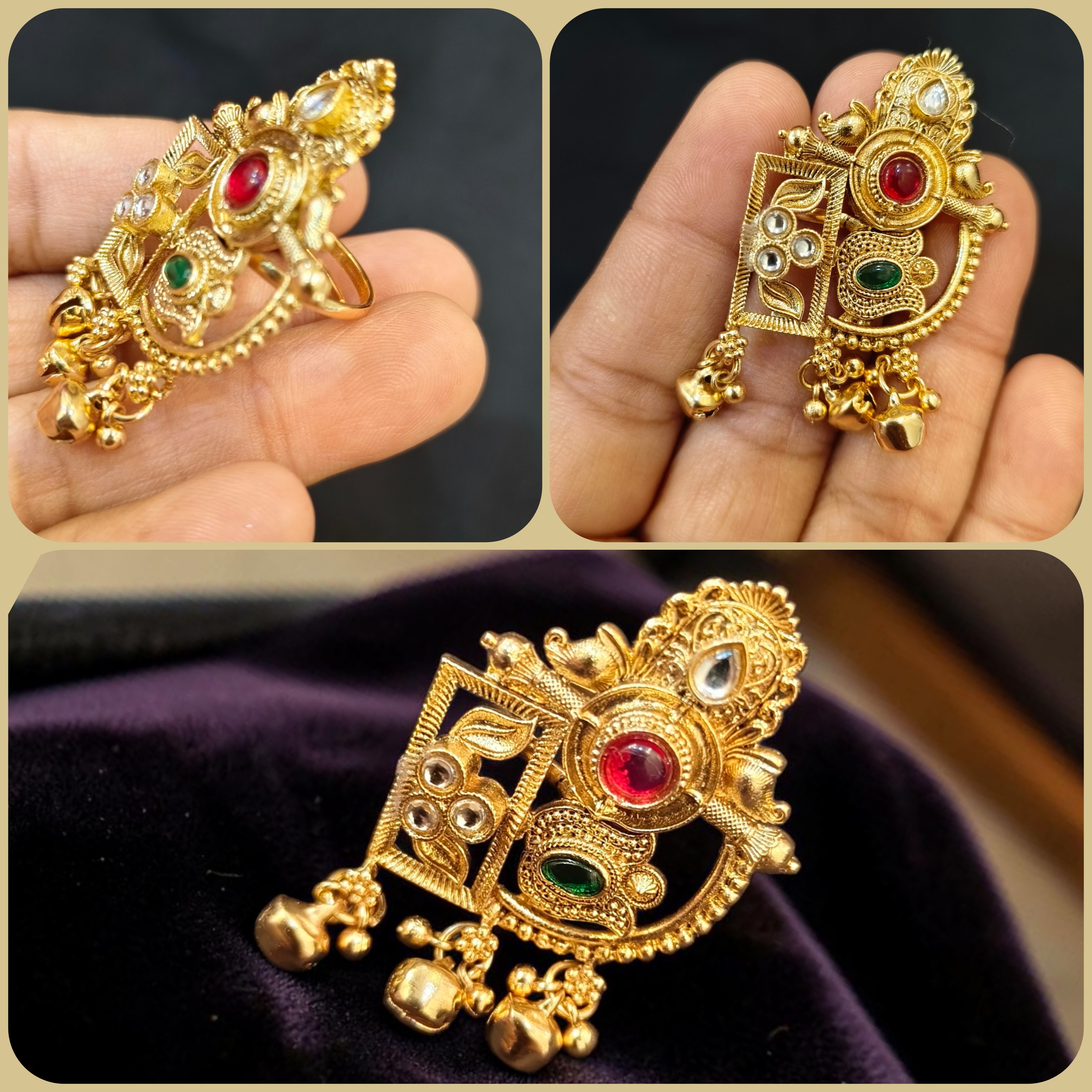 Royal Heritage Gold-Plated Finger Ring 4 – Image 1