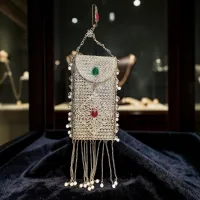 Royal Filigree Metal Sling Bag  – Image 4